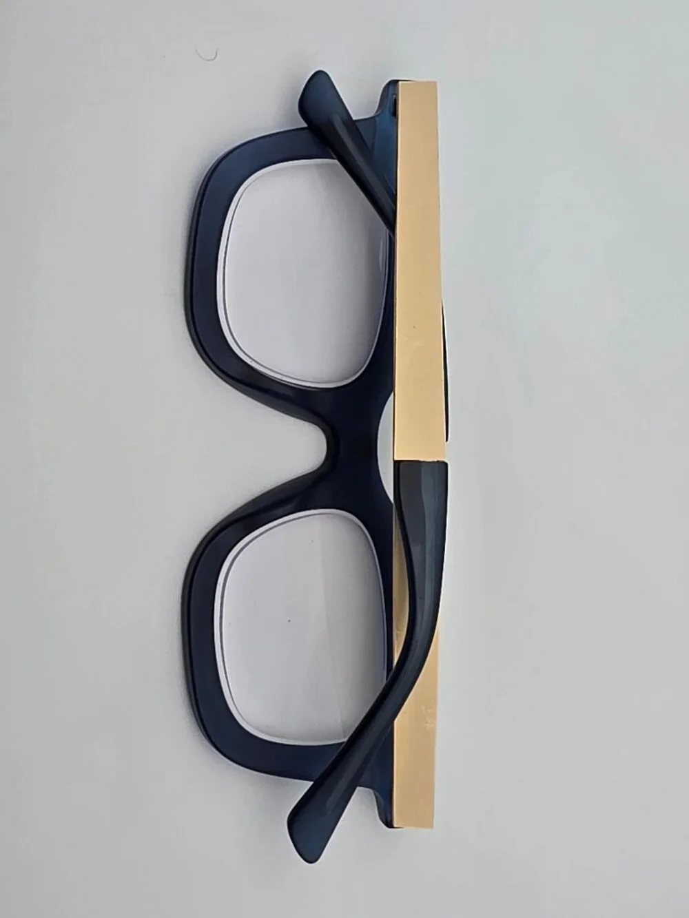 Ryan Simkhai Olivia Matte Blue Gold +1.75 Blue Light Blocking Reading Glasses